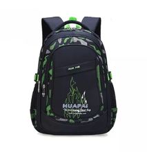 Large Capacity Teenage School Bags - Black/green